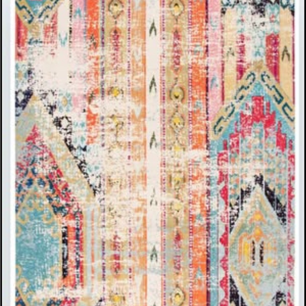 Safavieh Madison Blue and Orange Rug